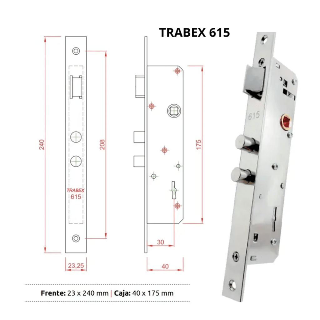 Cerradura Trabex 615