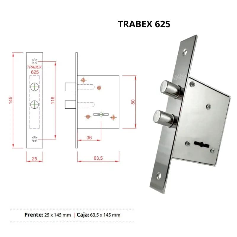 Cerrojo Trabex 625