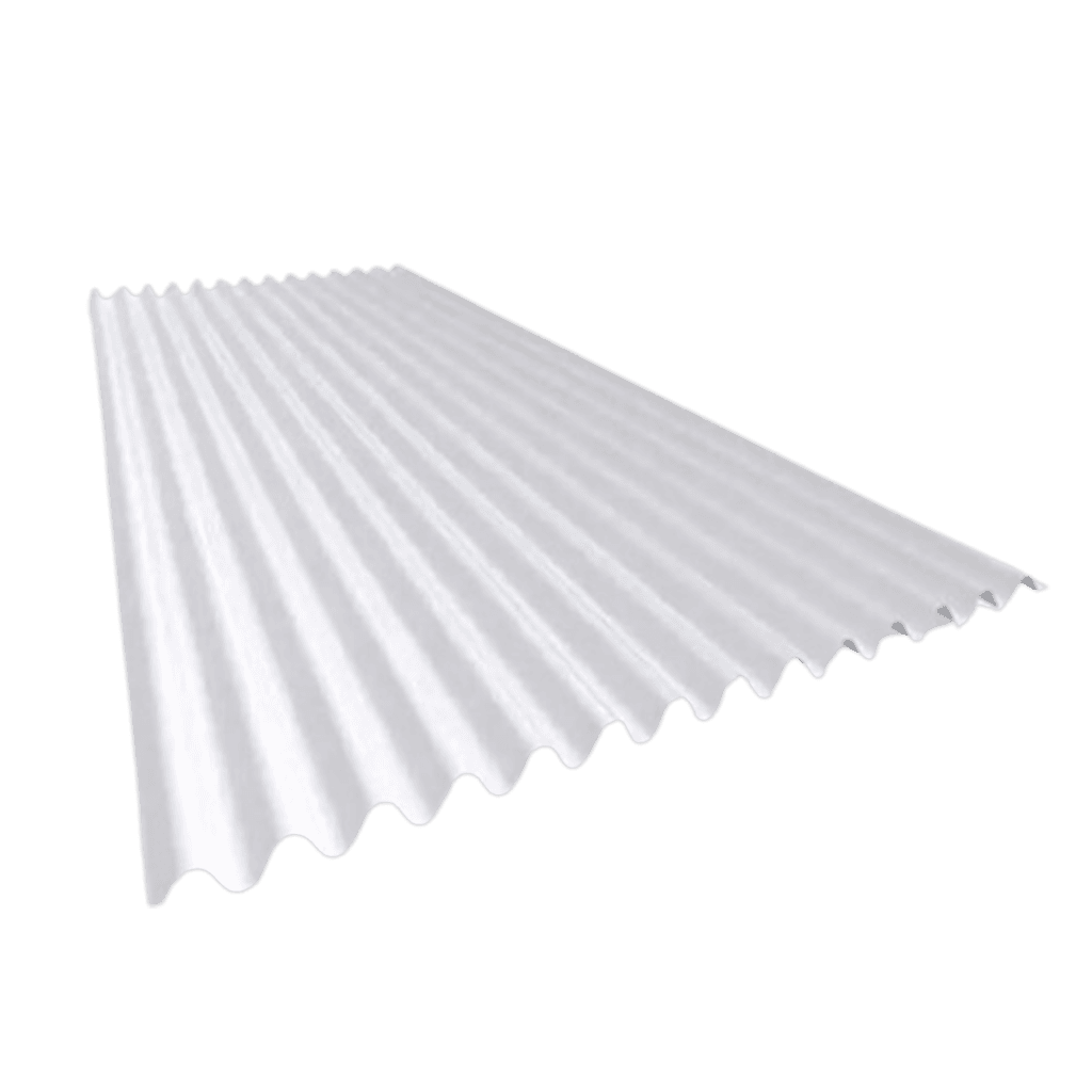 Chapa Acanalada Plástica Blanca