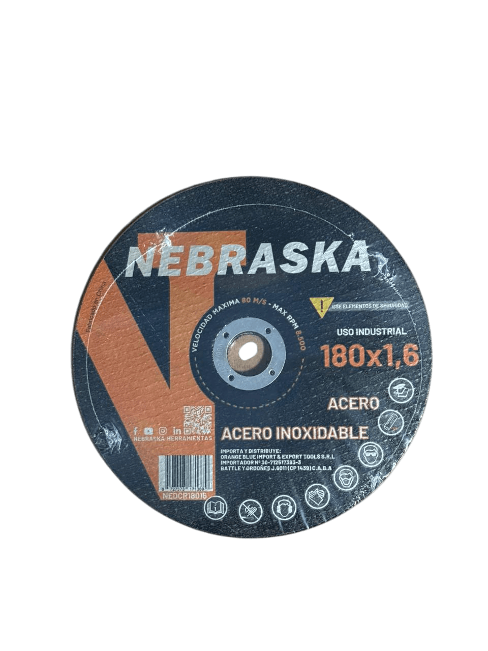 Disco de corte Nebraska 7" (180 mm) x 5 Unidades