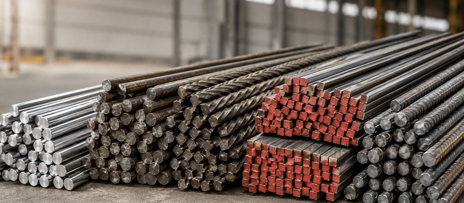 Varillas macizas para herrería y construcción